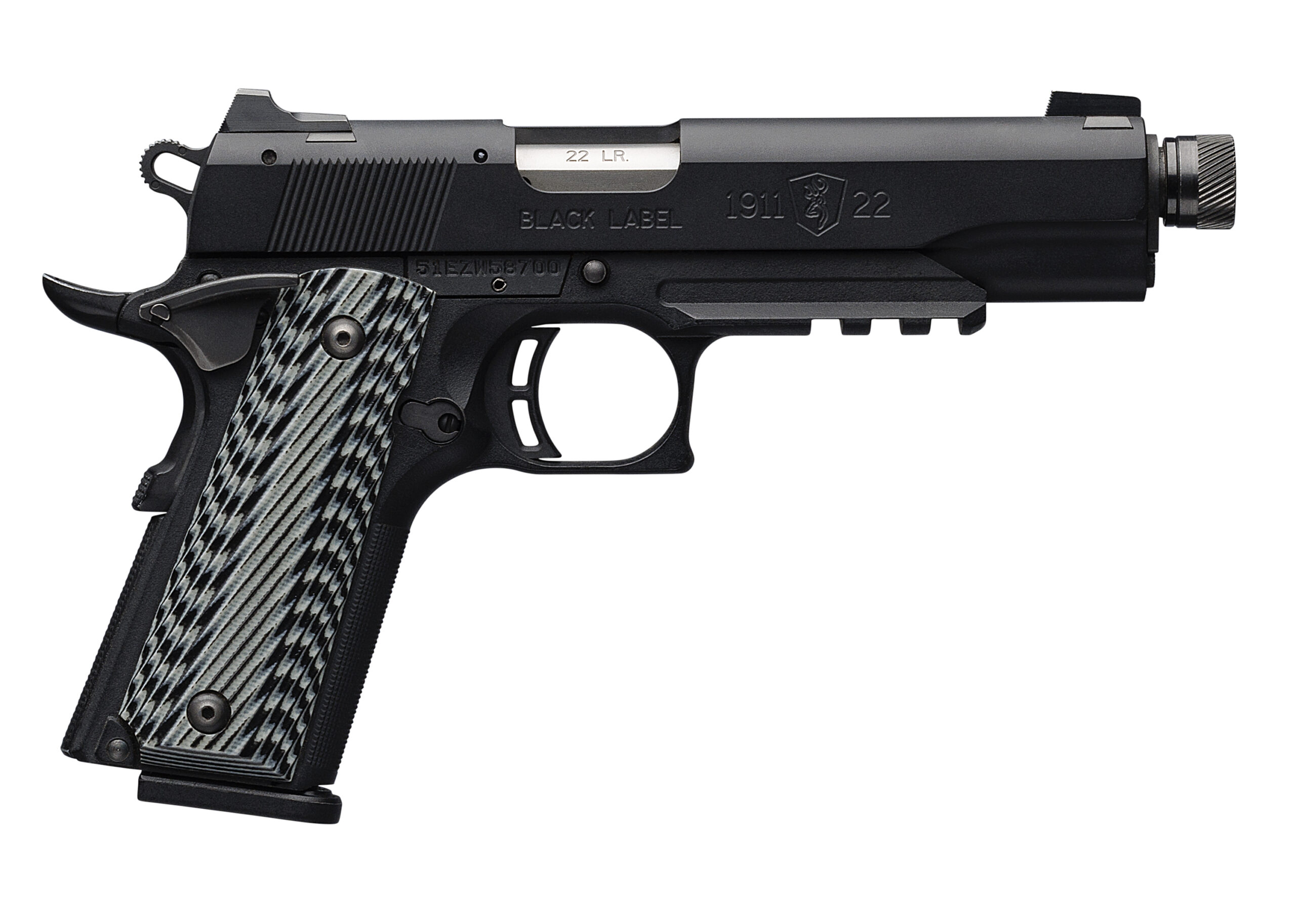 Browning 1911-22 Black Label .22 LR Suppressor-Ready Pistol Browning 1911-22 Black Label .22 LR Suppressor-Ready Pistol - Semi Auto Handguns - Rampart Guns