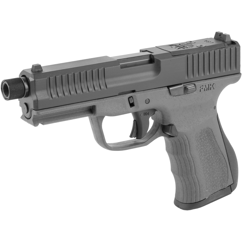 FMK G3 Threaded Barrel Pistol 9mm 4.5 in. Dark Grey w/ Glock Comp Sights 14 rd. FMK G3 Threaded Barrel Pistol 9mm 4.5 in. Dark Grey w/ Glock Comp Sights 14 rd. - Semi Auto Handguns - Rampart Guns