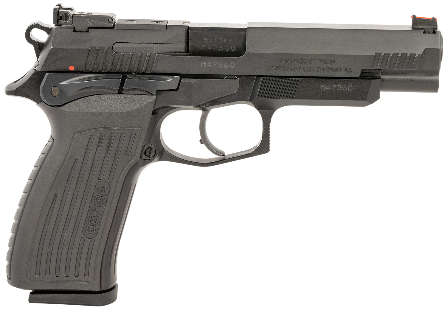 Bersa TPR9XT TPR XT Full Size Frame 9mm Luger 17+1, 4.96″ Black Steel Barrel, Matte Black Serrated Steel Slide & Aluminum Frame, Ambidextrous Bersa TPR9XT TPR XT Full Size Frame 9mm Luger 17+1, 4.96″ Black Steel Barrel, Matte Black Serrated Steel Slide & Aluminum Frame, Ambidextrous - Semi Auto Handguns - Rampart Guns
