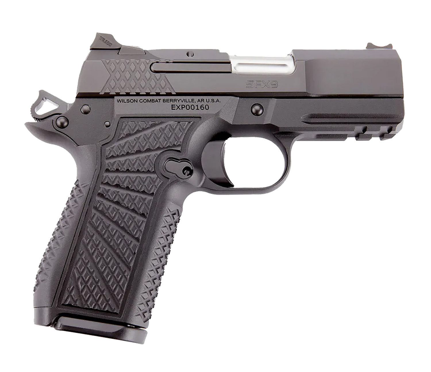 Wilson Combat SFX9 Compact 9mm 3.25in 15+1 Black DLC Wilson Combat SFX9 Compact 9mm 3.25in 15+1 Black DLC - Semi Auto Handguns - Rampart Guns