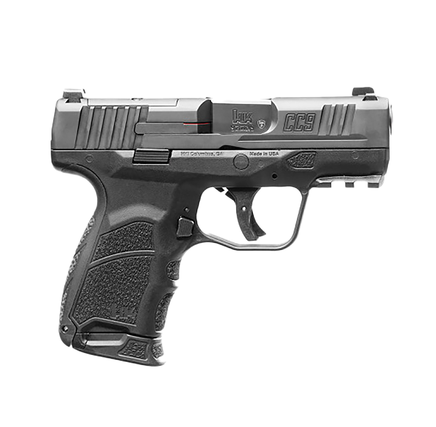HK 81000551 CC9 Micro Compact 9mm Luger 10+1 3.32″ Black Polygonal Rifled Barrel, Optic Ready/Serrated Steel Slide, Polymer Frame w/Picatinny Rail, Black Interchangeable Backstrap Grip, Ambidextrous HK 81000551 CC9 Micro Compact 9mm Luger 10+1 3.32″ Black Polygonal Rifled Barrel, Optic Ready/Serrated Steel Slide, Polymer Frame w/Picatinny Rail, Black Interchangeable Backstrap Grip, Ambidextrous - Semi Auto Handguns - Rampart Guns