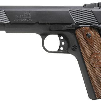 Iver Johnson 1911A1 – .38 Super 5″ Matte Blued Walnut - Semi Auto Handguns - Rampart Guns