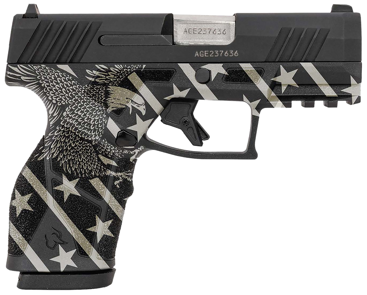 Taurus GX2 9mm 3.38″ Black Eagle Engraved 10rd Taurus GX2 9mm 3.38″ Black Eagle Engraved 10rd - Semi Auto Handguns - Rampart Guns