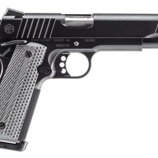 Alpha Foxtrot AA27X4ENA-XQBK08-WBS AF1911 Full Size 45 ACP 8+1 5″ Stainless Bull Barrel, Black QPQ Stainless Steel Serrated Slide, Black QPQ Stainless Steel Serrated Frame w/Beavertail G10 Grip - Semi Auto Handguns | Rampart Guns