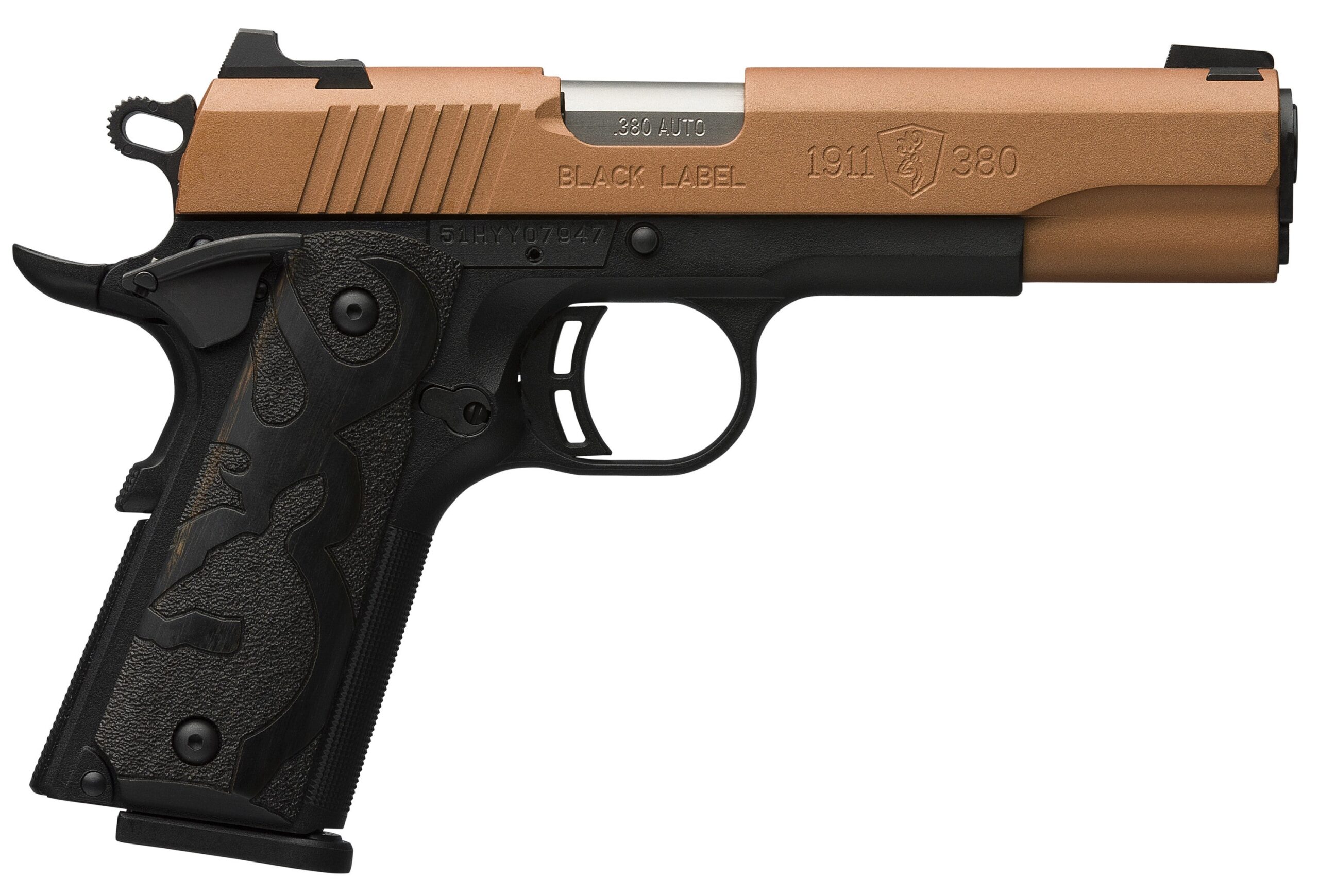 Browning 1911 Black Label FS 380 ACP 4.25 in Copper Cerakote Browning 1911 Black Label FS 380 ACP 4.25 in Copper Cerakote - Semi Auto Handguns - Rampart Guns