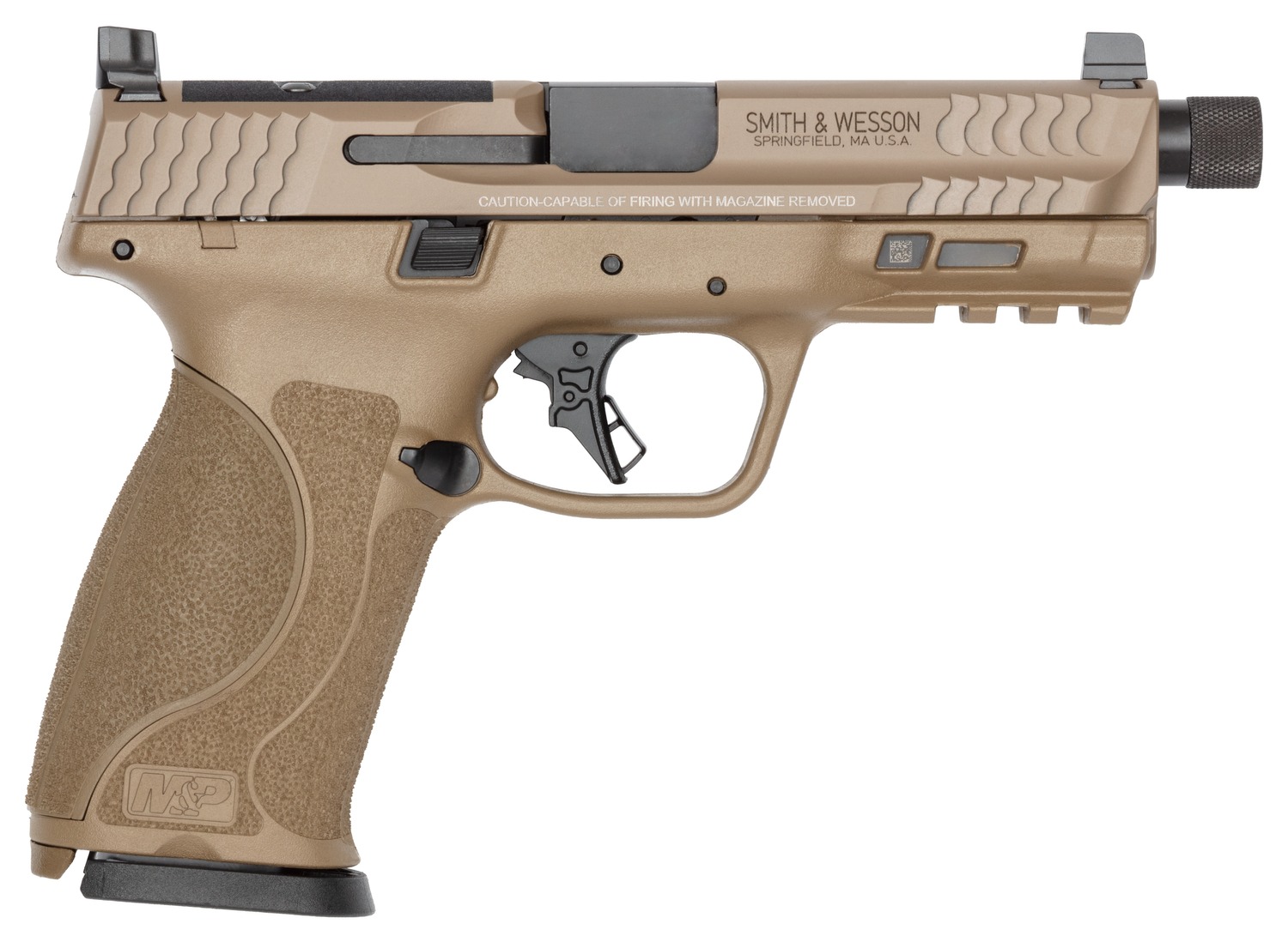 S&W M&P9 M2.0 14832 9MM 4.72″ OR NTS TB FDE S&W M&P9 M2.0 14832 9MM 4.72″ OR NTS TB FDE - Semi Auto Handguns - Rampart Guns