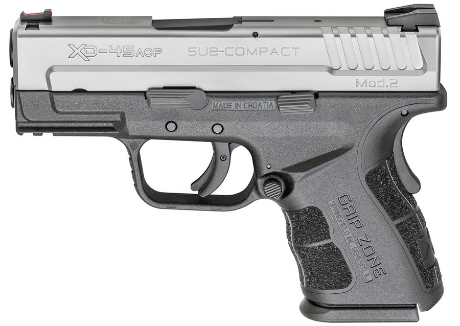 Springfield XD Mod.2 45ACP Sub-Compact Bi-tone Essentials Package with GripZone Springfield XD Mod.2 45ACP Sub-Compact Bi-tone Essentials Package with GripZone - Firearms - Rampart Guns