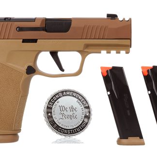 Sig Sauer P365X-MACRO COMP 2A 9mm Coyote 3.1″ - Semi Auto Handguns | Rampart Guns