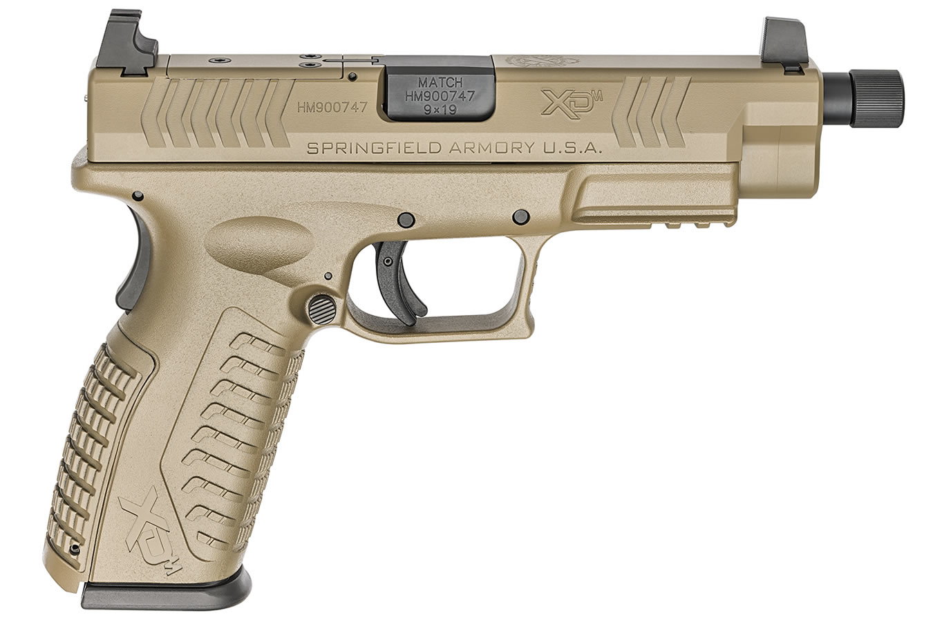 Springfield XDM OSP 9mm 4.5 Full-Size Optics-Ready Desert FDE Pistol with Threaded Barrel Springfield XDM OSP 9mm 4.5 Full-Size Optics-Ready Desert FDE Pistol with Threaded Barrel - Pistols - Rampart Guns
