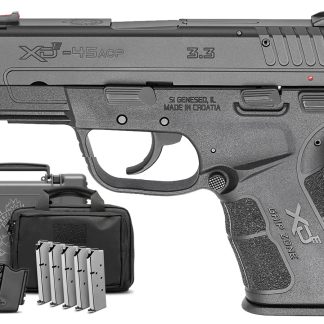 Springfield XD-E 45 ACP DA/SA Instant Gear Up Package with 5 Mags and Range Bag - Firearms | Rampart Guns