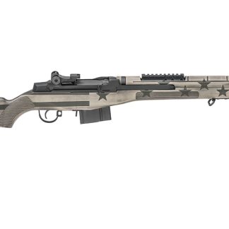 Springfield M1A Scout Squad 308 with Sand/OD Green American Flag Stock (Display Model) - Firearms | Rampart Guns