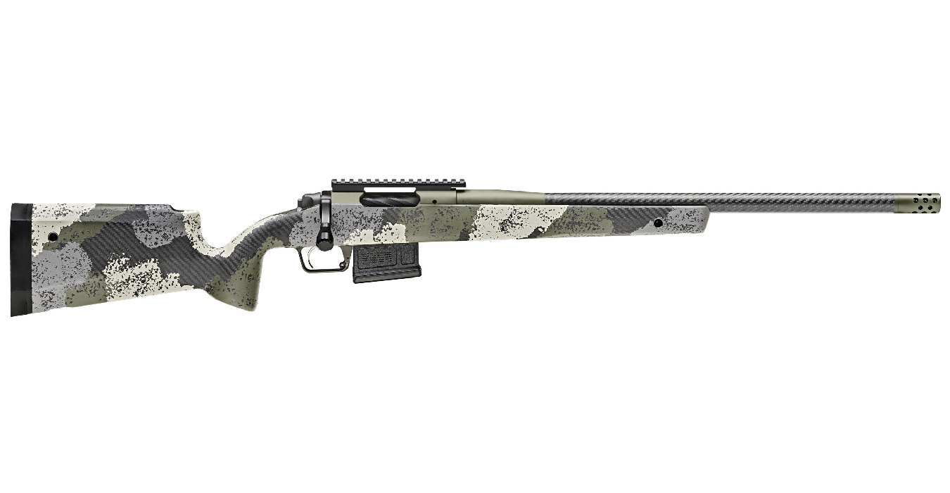 Springfield 2020 Waypoint 6.5 Creedmoor Bolt-Action Rifle with Carbon Fiber Barrel and Evergreen Camo Stock Springfield 2020 Waypoint 6.5 Creedmoor Bolt-Action Rifle with Carbon Fiber Barrel and Evergreen Camo Stock - Rifles - Rampart Guns