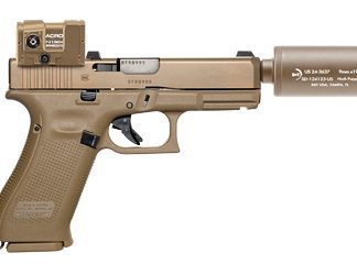 B&T Hush Puppy Kit 9mm 4″ Barrel with Aimpoint ACRO & Suppressor - Semi Auto Handguns | Rampart Guns