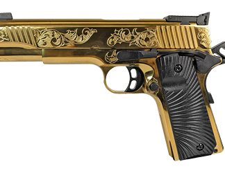 EAA MC1911 Match Lux 45 ACP 5″ Gold, 8rd - Semi Auto Handguns | Rampart Guns
