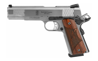 S&W SW1911 E-Series .45 ACP 5-inch Stainless Wood Grips S&W SW1911 E-Series .45 ACP 5-inch Stainless Wood Grips - Semi Auto Handguns - Rampart Guns