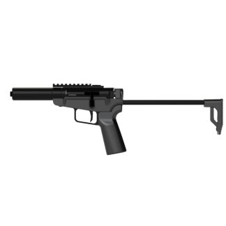 Dark Mountain Stowaway Handgun 9mm Luger Single Shot 5″ 1/2×28 Threaded Barrel Black with Brace Adapter - Single Shot Handguns | Rampart Guns