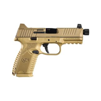 FN 509 Midsize Tactical Handgun 9mm Luger 10rd Magazines (2) 4.5″ Threaded Barrel FDE NMS - Semi Auto Handguns - Rampart Guns
