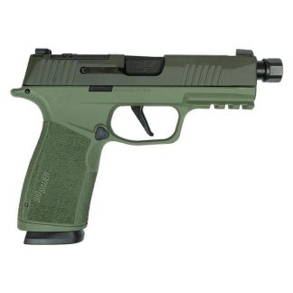 Sig Sauer P365 XMacro Handgun 9mm Luger 17rd Magazines (2) 3.7″ Barrel Two Tone Green TB - Semi Auto Handguns - Rampart Guns