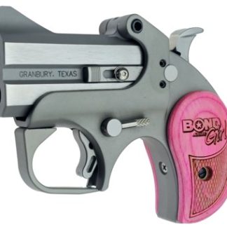 Bond Arms RoughNeck Girl 2.5″ Stainless Pink Wood Grips - Derringers | Rampart Guns
