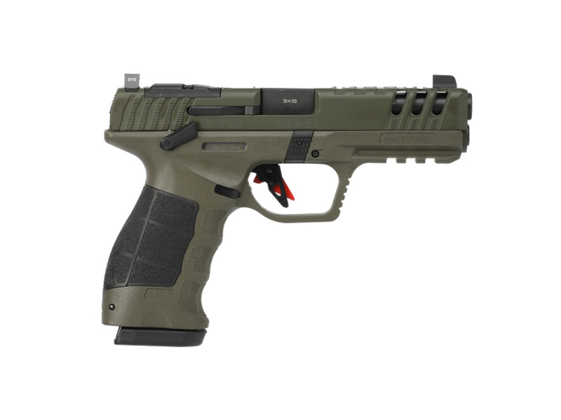 SAR SAR9 Gen3 9mm 4.4in OD Green — 17+1 Night Sights SAR SAR9 Gen3 9mm 4.4in OD Green — 17+1 Night Sights - Semi Auto Handguns - Rampart Guns